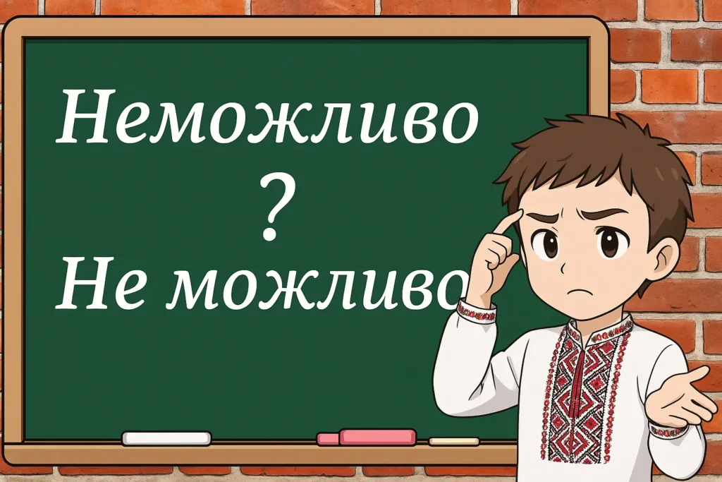 Як правильно писати українською «неможливо» чи «не можливо»