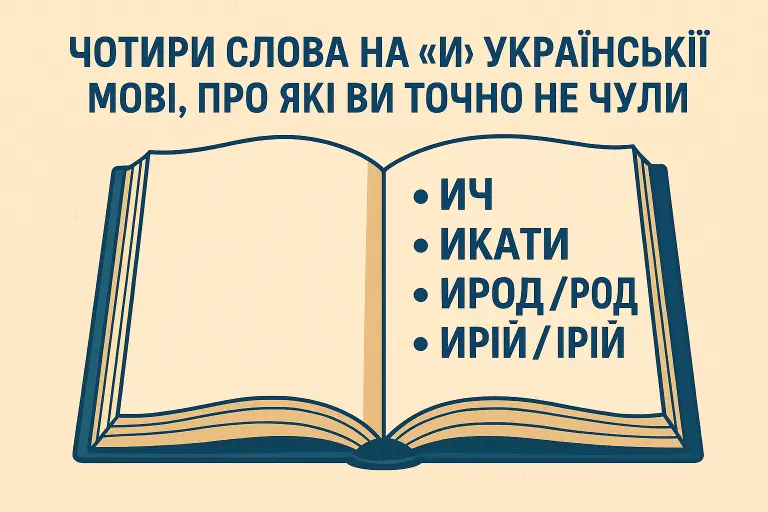 Чотири слова на «и» в українській мові, про які ви точно не чули